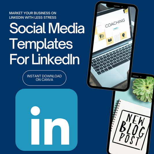 LinkedIn Canva Template (30 Posts)  For Business Coaches And Consultants